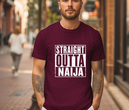 Naija to the World T-Shirt – Nigerian Pride Shirt | African Heritage Tee | Green White Green Nigeria Flag Shirt | Unisex Naija Culture Tee