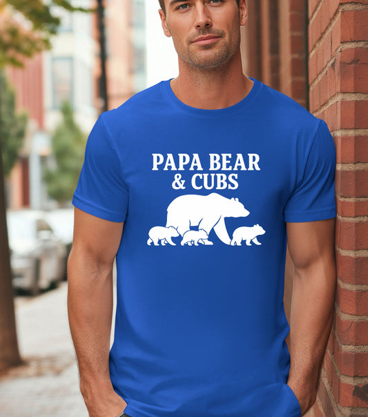 Papa Bear and Cubs  – Custom Matching Family Shirts – Mother’s Day & Father’s Day Gift Idea
