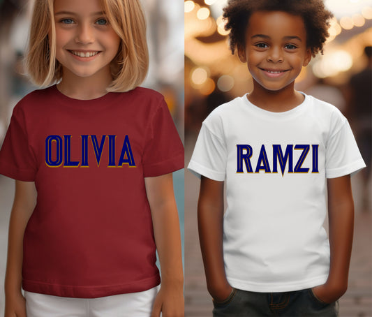 Custom Name Tee | First Day of School Outfit | Kids Shirt | Custom Kids T-Shirt