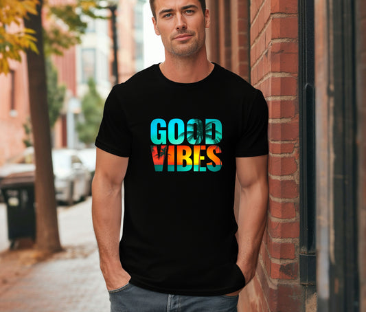 ✨ Good Vibes T-Shirt | Positive Quote Tee | Motivational Shirt | Graphic Tee for Men & Women | Feel Good Apparel