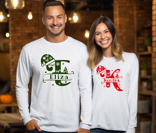 🎄Personalize Name For Each All, Christmas Shirts for Family | Matching Holiday Shirts | Personalized Family Christmas Outfits