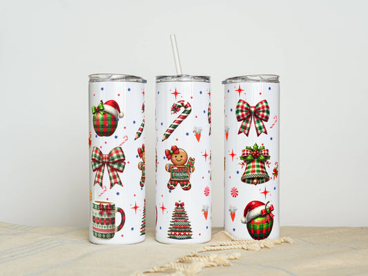 20 oz Christmas Stainless Steel Tumbler – Insulated Travel Mug with Lid & Straw | Customizable | Hot & Cold Drinkware | Gift for Him, Her, or Kids (Copy)
