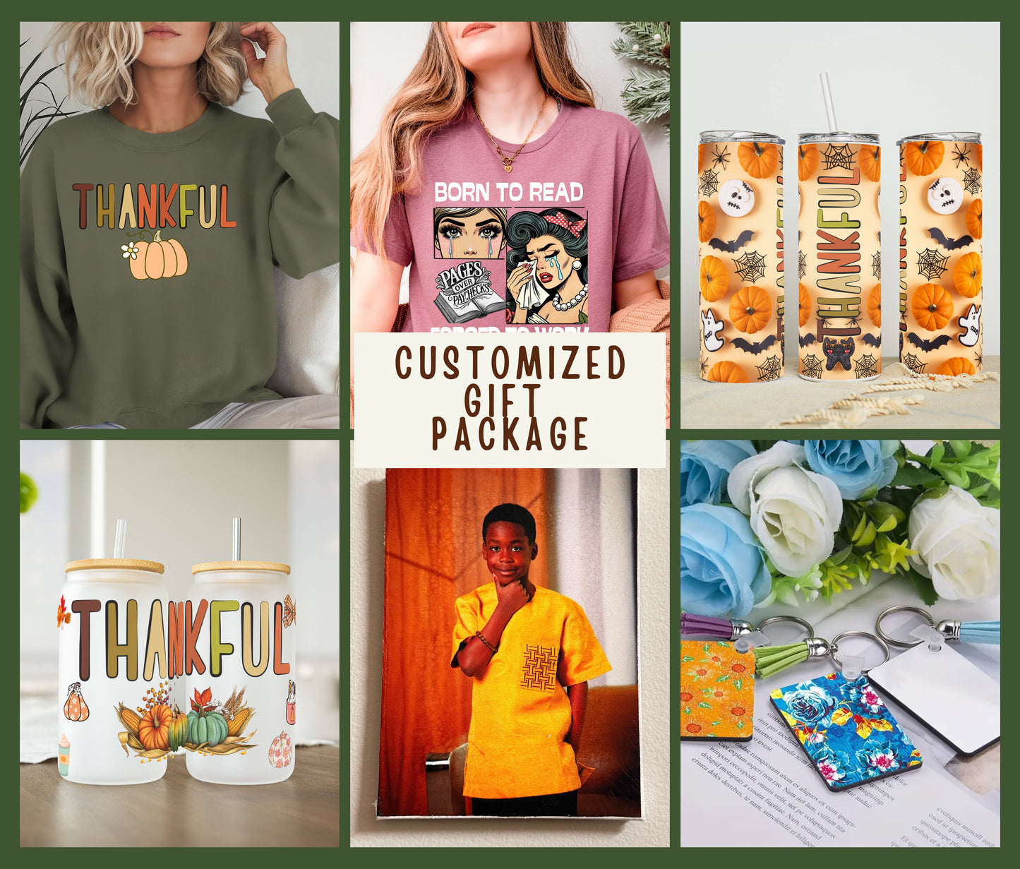 Customized Gift Package Bundle – Shirts, Tumblers, Keychains & More – Perfect for Holidays, Birthdays & Special Events