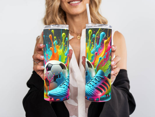20oz Stainless Steel Tumbler – Insulated Travel Mug with Lid & Straw | Customizable | Hot & Cold Drinkware | Gift for Him, Her, or Kids