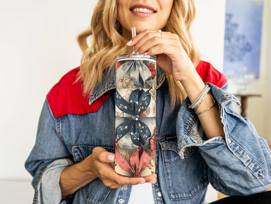20oz Slim Tumbler - Sublimation blanks with straw Customizable