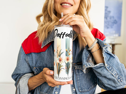 Custom Tumbler, Flower Tumbler, Custom Name Cup,Birthday Gift, Mother's Day Gift for her, Bridesmaid Gift Ideas,Bridesmaid Cup, Tumbler Gift