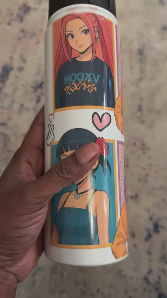 22 OZ K-Pop Lid & Straw | Customizable | Hot & Cold Drinkware | Gift for Him, Her, or Kids