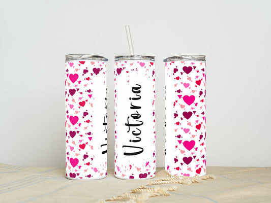 20oz Stainless Steel Tumbler – Insulated Travel Mug with Lid & Straw | Customizable | Hot & Cold Drinkware | Gift for Him, Her, or Kids