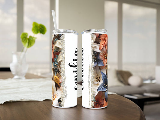 20oz Stainless Steel Tumbler – Insulated Travel Mug with Lid & Straw | Customizable | Hot & Cold Drinkware | Gift for Him, Her, or Kids