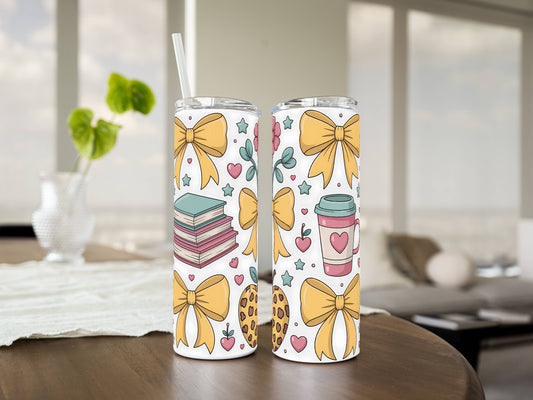 20oz Stainless Steel Tumbler – Insulated Travel Mug with Lid & Straw | Customizable | Hot & Cold Drinkware | Gift for Him, Her, or Kids