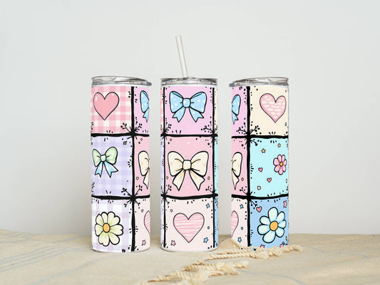 20oz Stainless Steel Tumbler – Insulated Travel Mug with Lid & Straw | Customizable | Hot & Cold Drinkware | Gift for Him, Her, or Kids