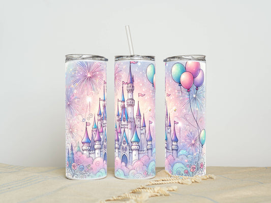 20oz Stainless Steel Tumbler – Insulated Travel Mug with Lid & Straw | Customizable | Hot & Cold Drinkware | Gift for Him, Her, or Kids