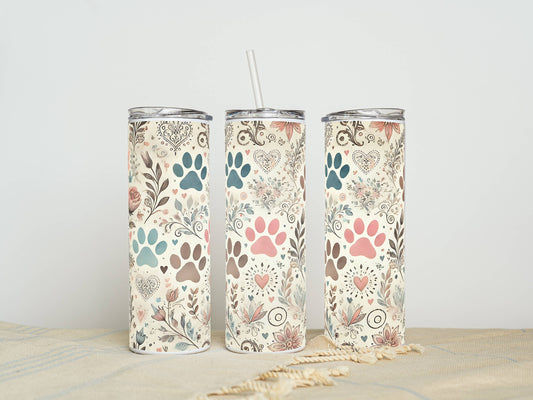 20oz Stainless Steel Tumbler – Insulated Travel Mug with Lid & Straw | Customizable | Hot & Cold Drinkware | Gift for Him, Her, or Kids