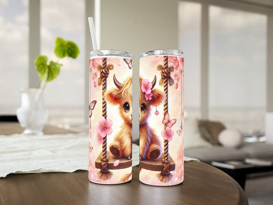 20oz Stainless Steel Tumbler – Insulated Travel Mug with Lid & Straw | Customizable | Hot & Cold Drinkware | Gift for Him, Her, or Kids